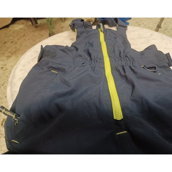 Amazon Essentials Youth M (8) Ski Bibs Navy & Neon Yellow - Picture 2 of 4